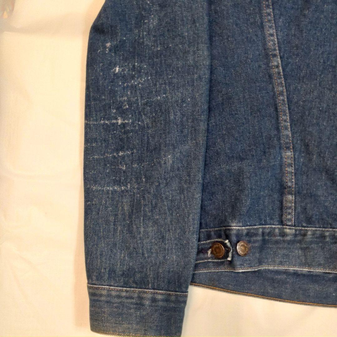 80s Wrangler USA製 三角タグ 短丈デニムGジャン XL