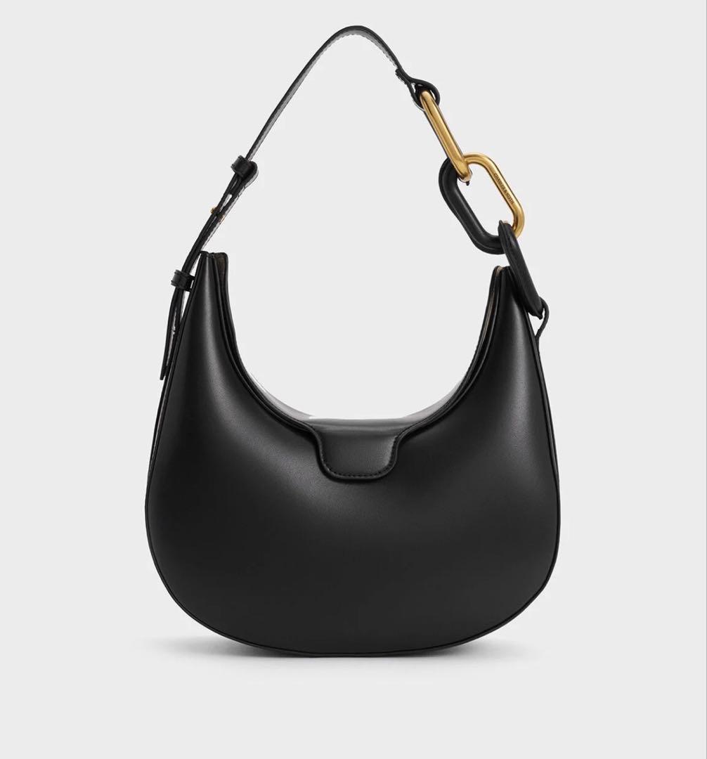 Kora コラ メタリックアクセントムーンバッグ