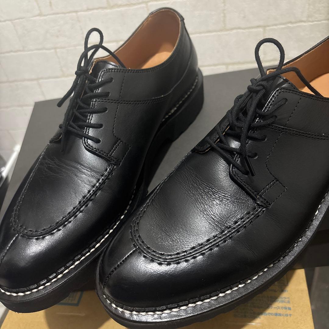 美品 エゴトリッピング DERBIMOD レザーシューズ サイズ9 ブラック