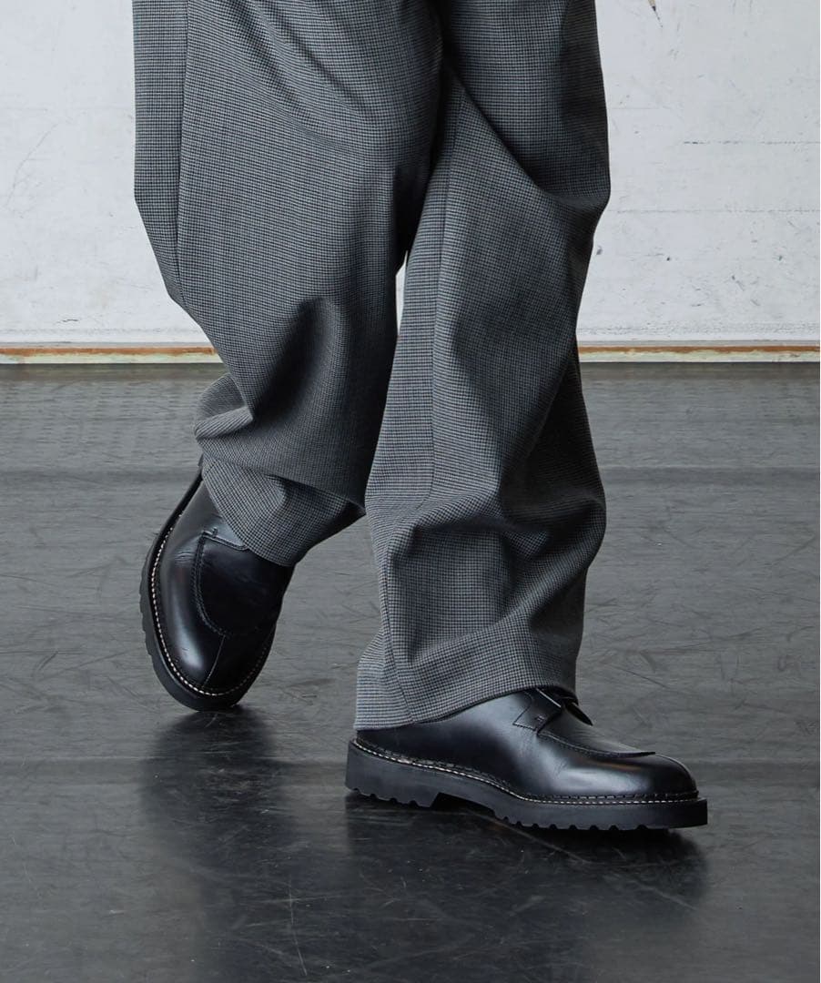 美品 エゴトリッピング DERBIMOD レザーシューズ サイズ9 ブラック