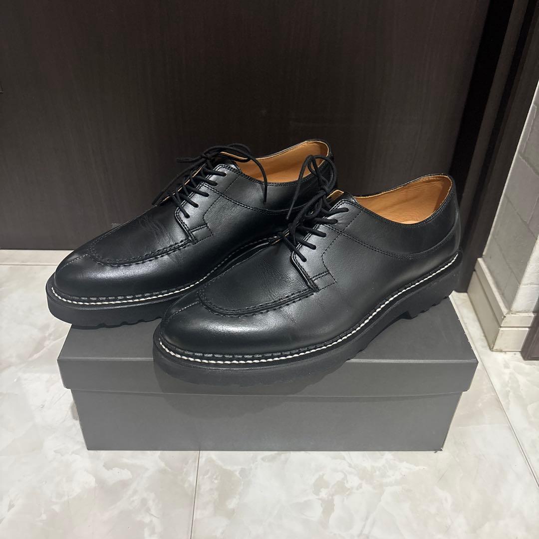 美品 エゴトリッピング DERBIMOD レザーシューズ サイズ9 ブラック