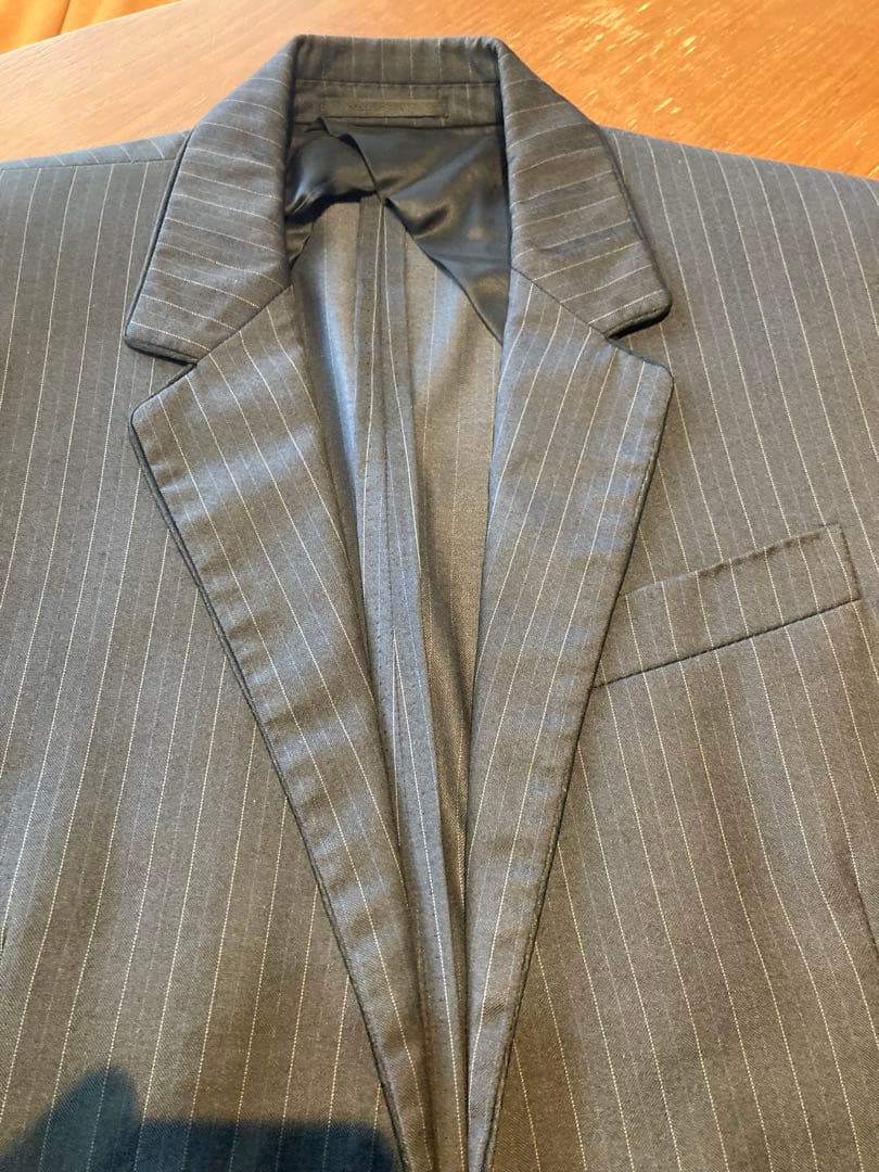 けこ【Alexander McQueen】 夏物ダークストライプ スーツ