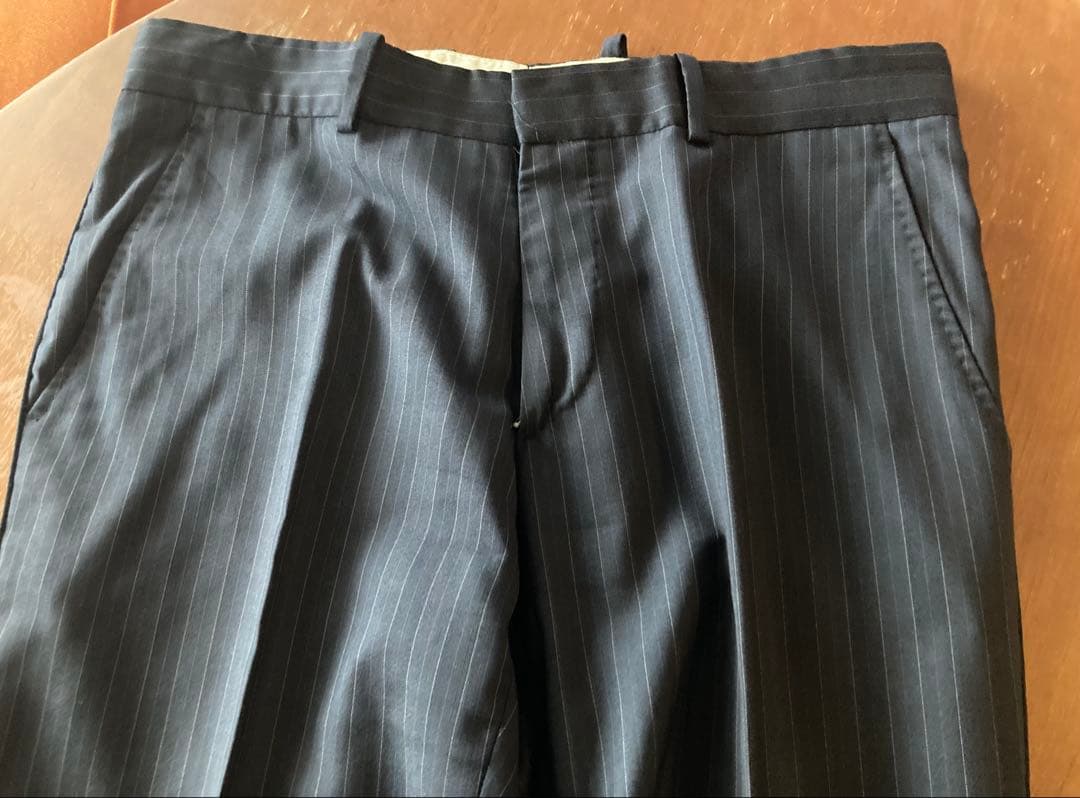 けこ【Alexander McQueen】 夏物ダークストライプ スーツ