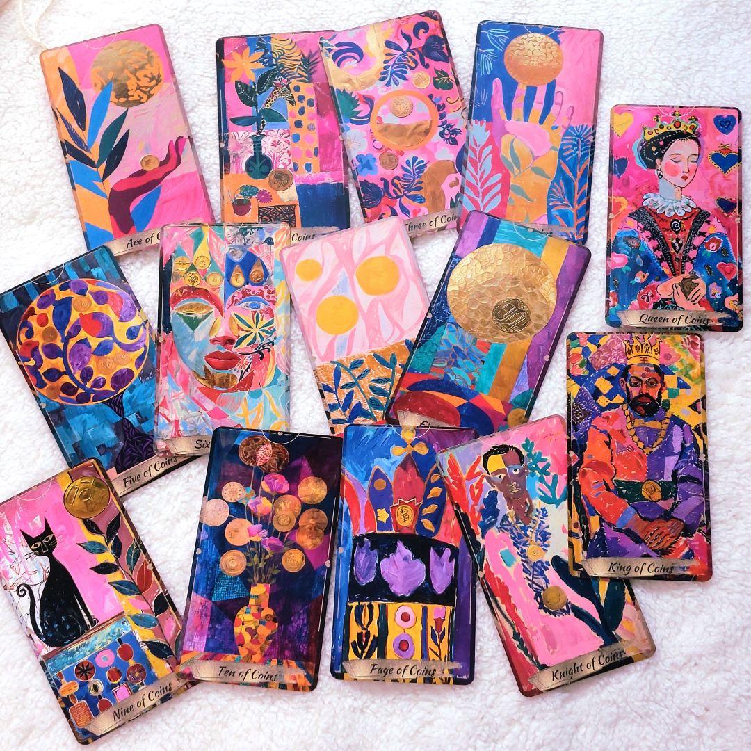 新品 正規品 溺愛ロマンス タロットカード 金縁 全78枚 金のハート