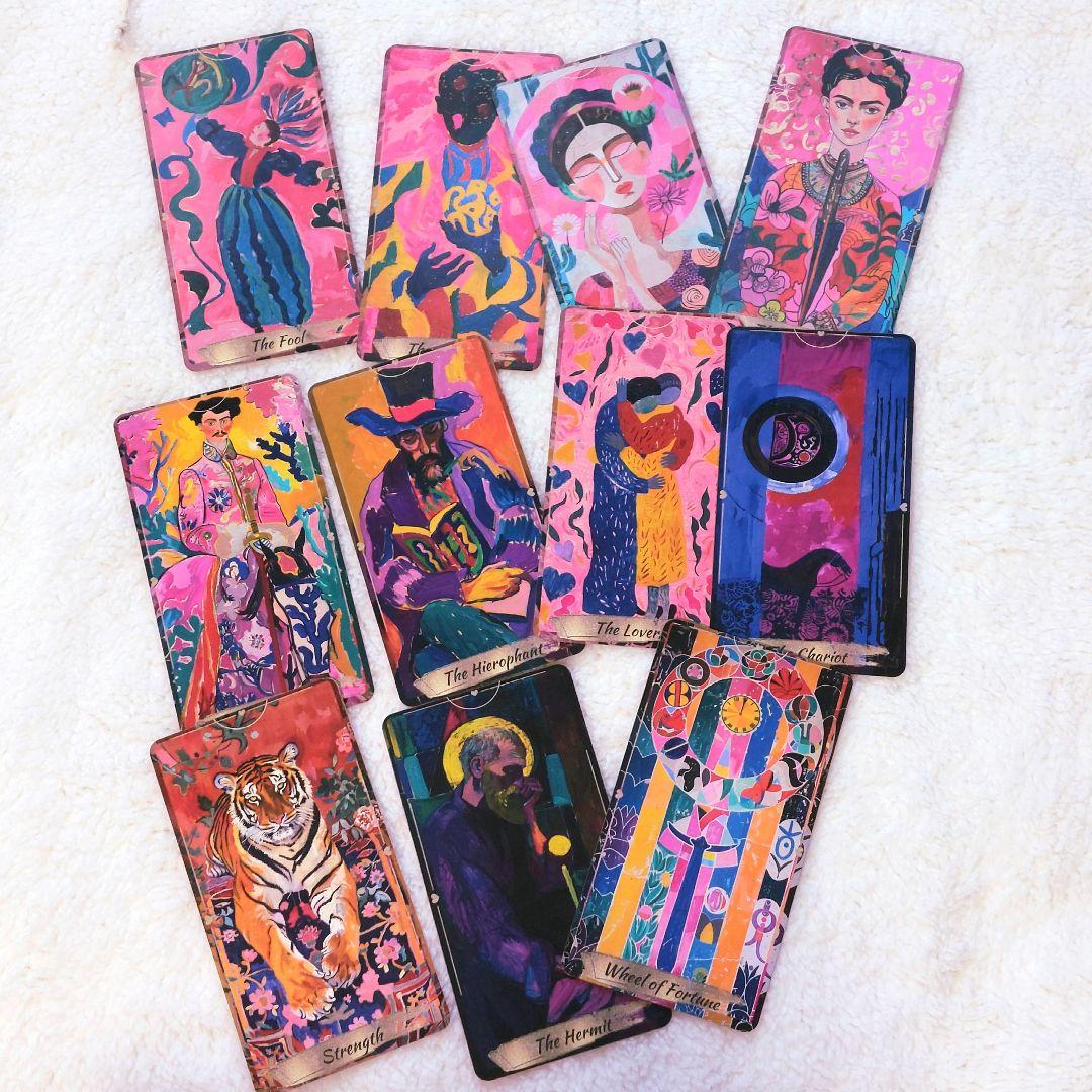 新品 正規品 溺愛ロマンス タロットカード 金縁 全78枚 金のハート