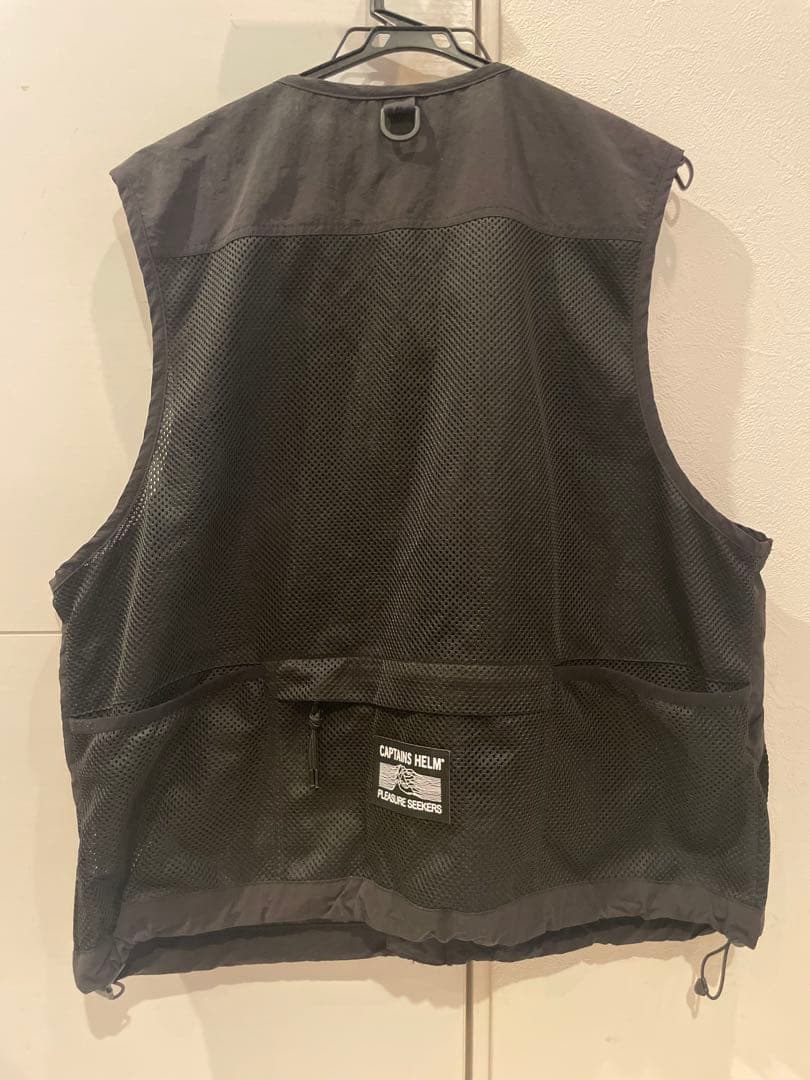 CAPTAIN'S HELM フィッシングベスト メッシュ ブラック Lサイズ