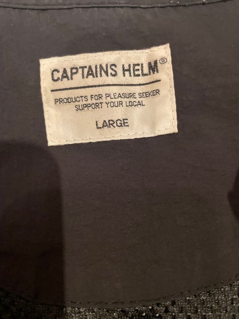 CAPTAIN'S HELM フィッシングベスト メッシュ ブラック Lサイズ