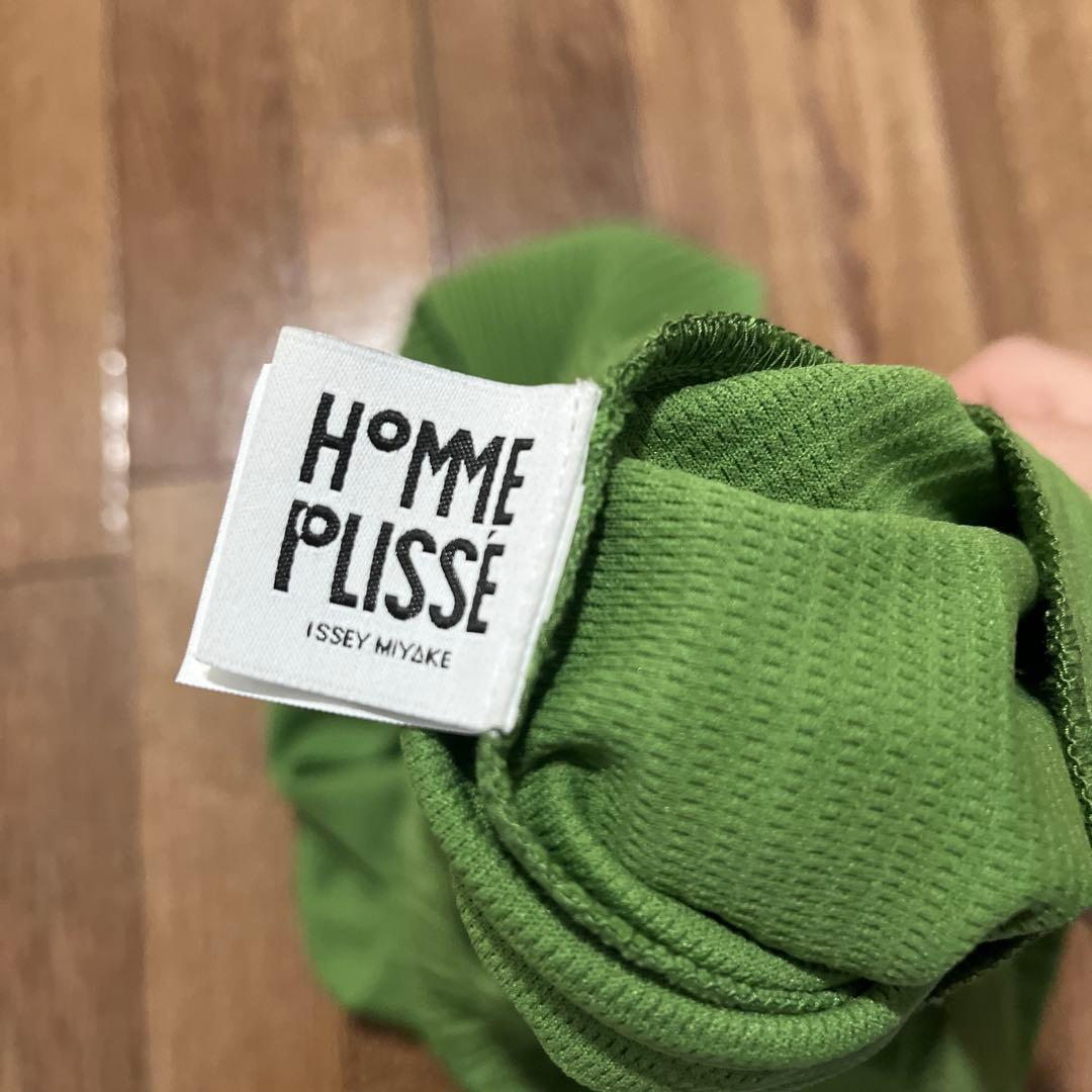 ISSEY MIYAKE HOMME PLISSÉ グリーンパンツ