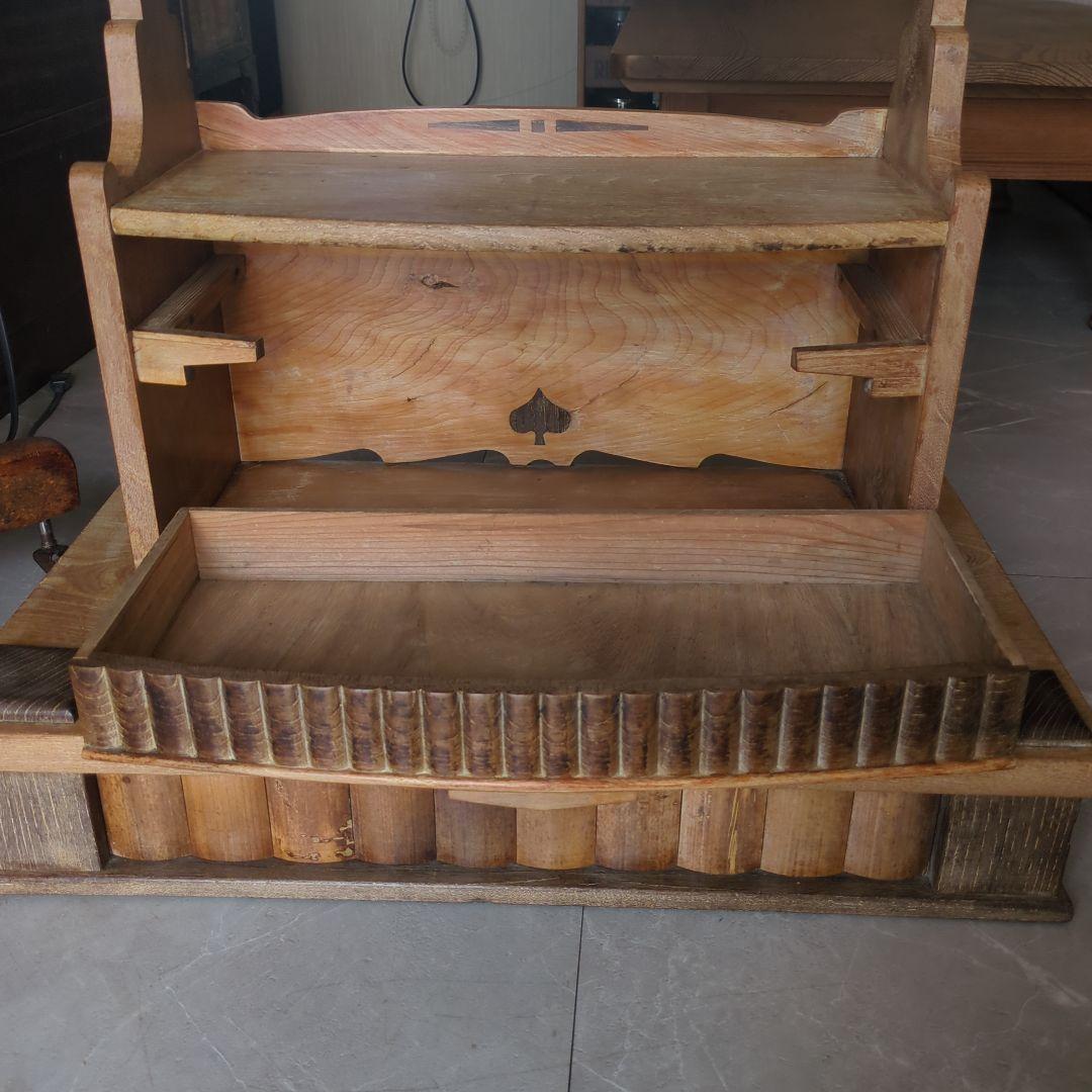 ブロカント古道具大正時代アンティークドレッサー　鏡台　姿見