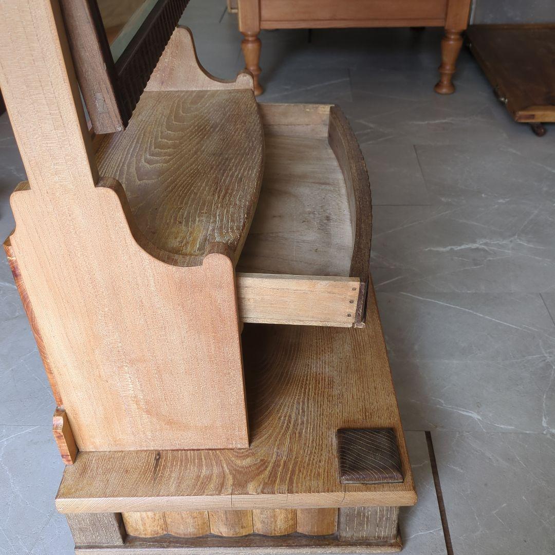 ブロカント古道具大正時代アンティークドレッサー　鏡台　姿見