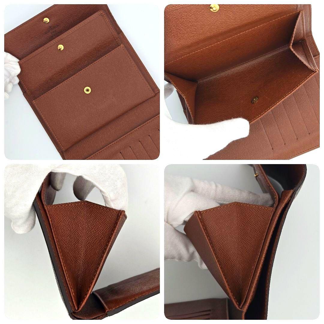 ルイヴィトン ポルトトレゾール エテュイパピエ モノグラム 三つ折り財布