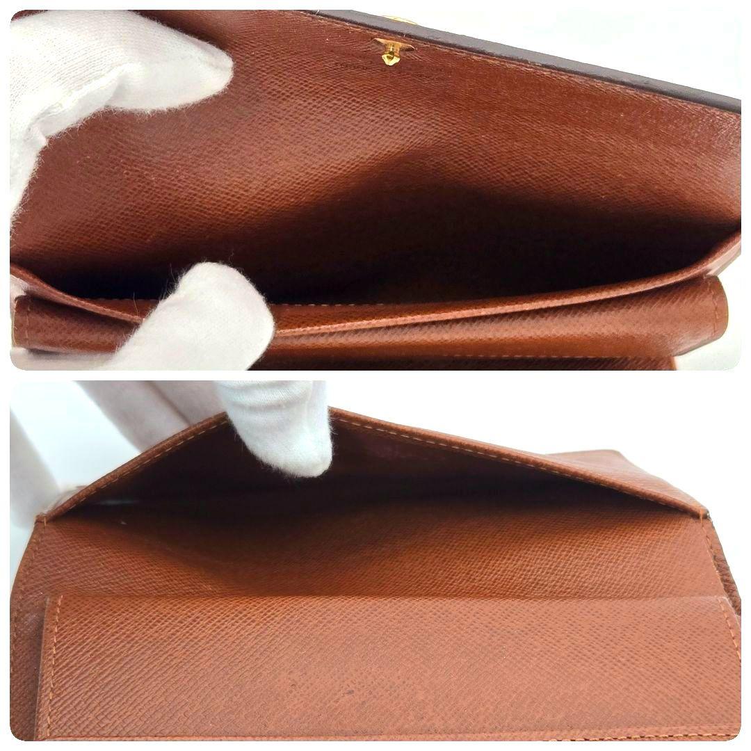 ルイヴィトン ポルトトレゾール エテュイパピエ モノグラム 三つ折り財布