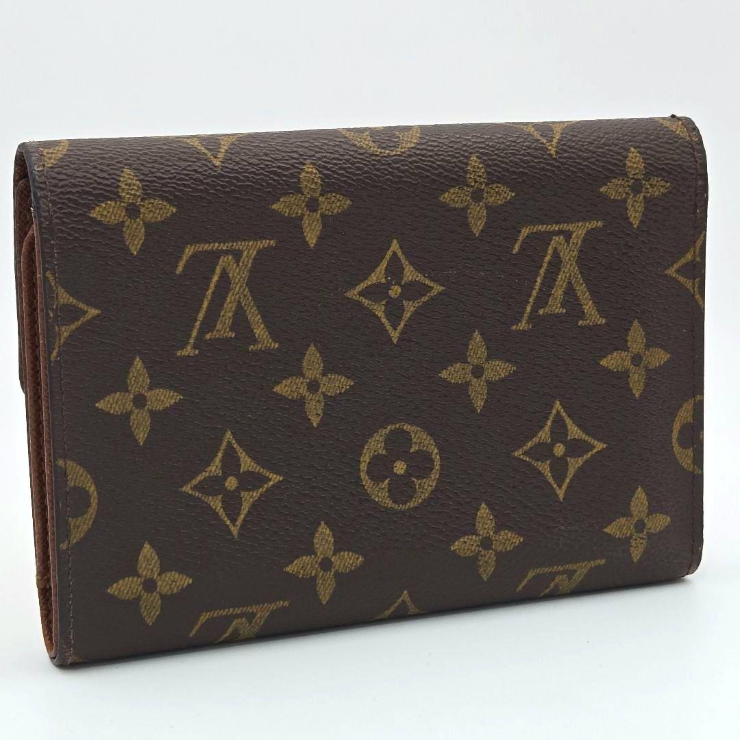 ルイヴィトン ポルトトレゾール エテュイパピエ モノグラム 三つ折り財布