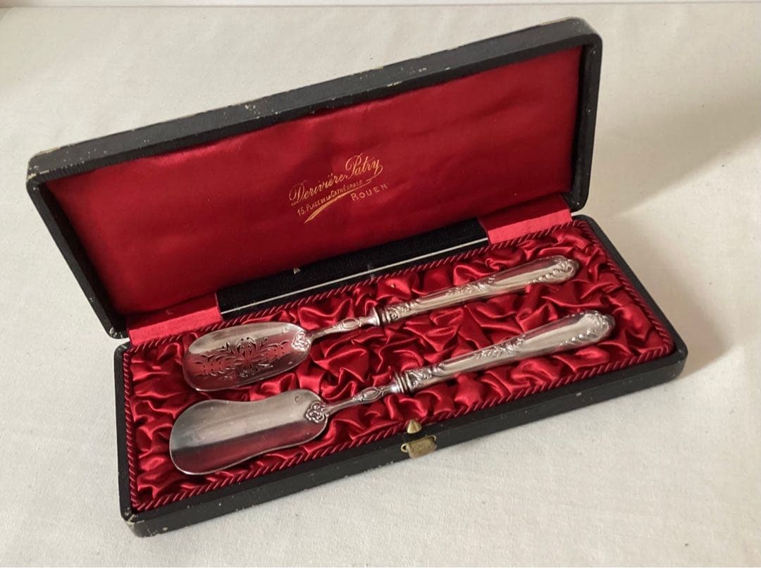 フランスアンティーク　銀のサービングセット