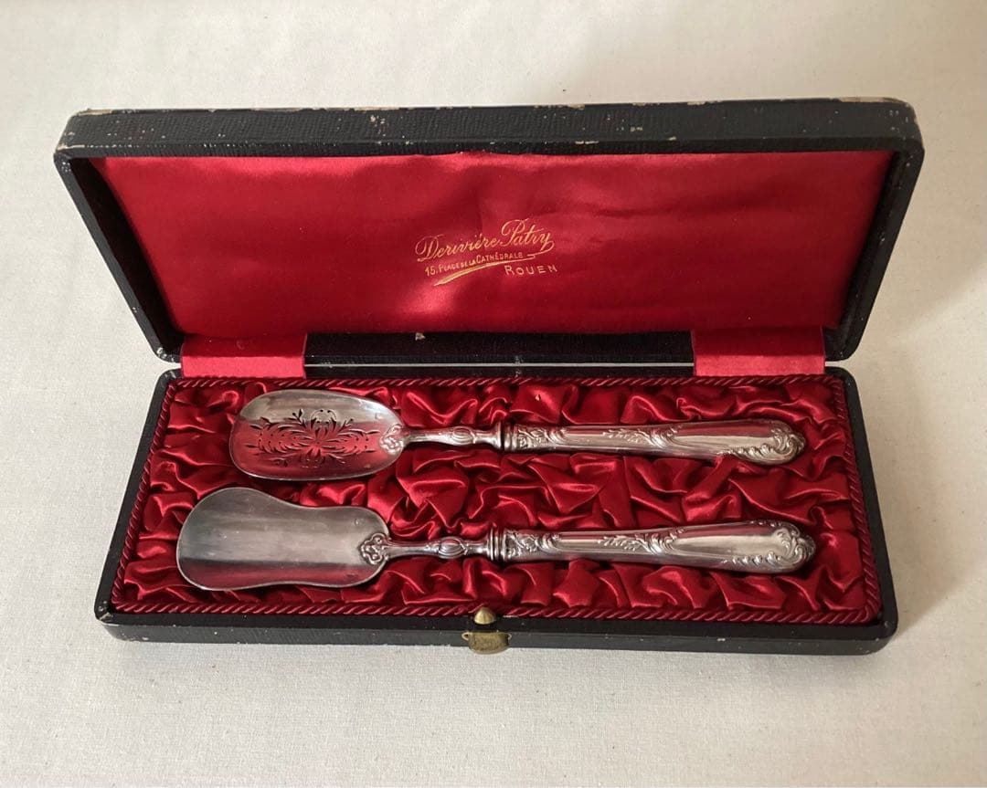 フランスアンティーク　銀のサービングセット