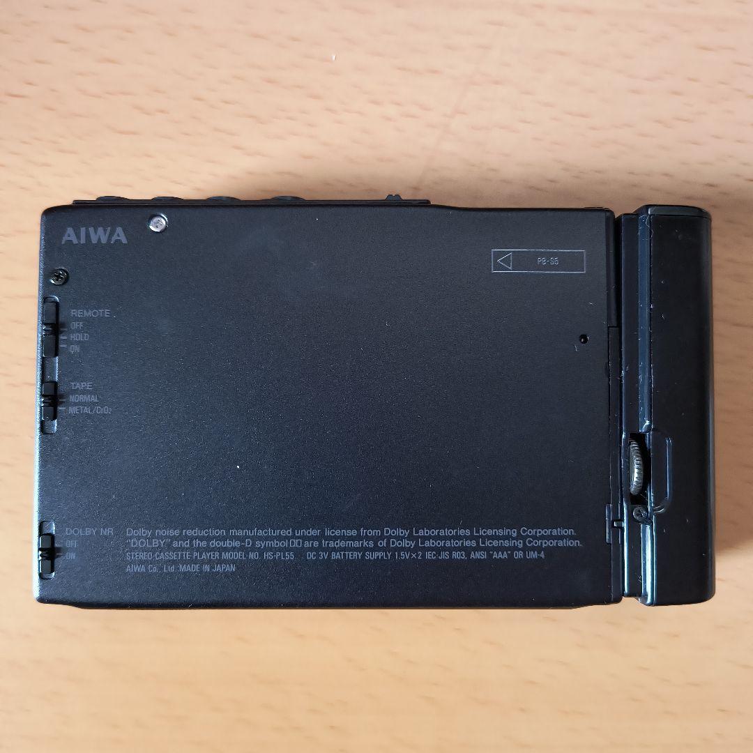 AIWA カセットボーイ HS-PL55 ジャンク美品 純正巾着袋付き 日本製