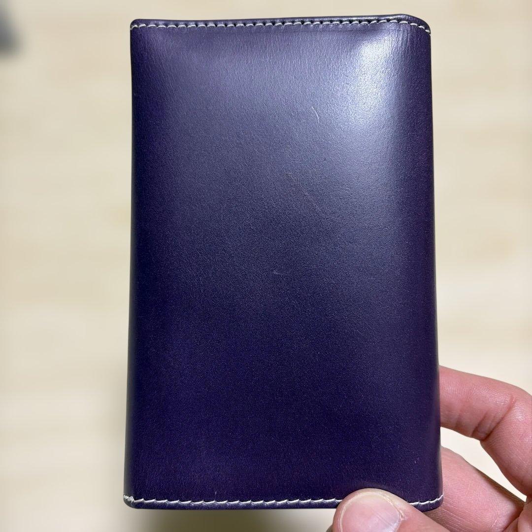 ねぢまきどり さん専用　Whitehouse Cox 紫色 三つ折り財布