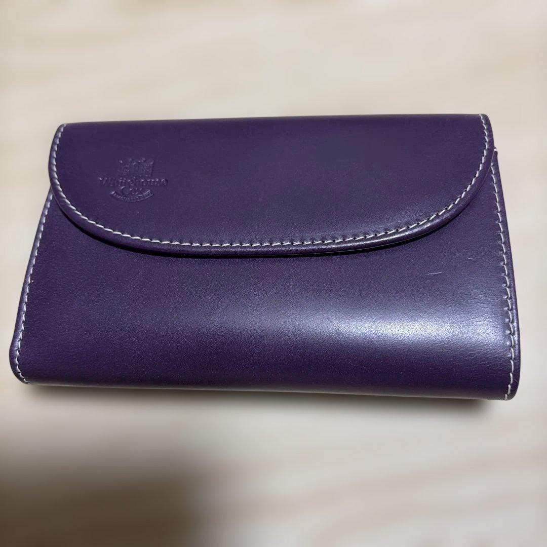 ねぢまきどり さん専用　Whitehouse Cox 紫色 三つ折り財布