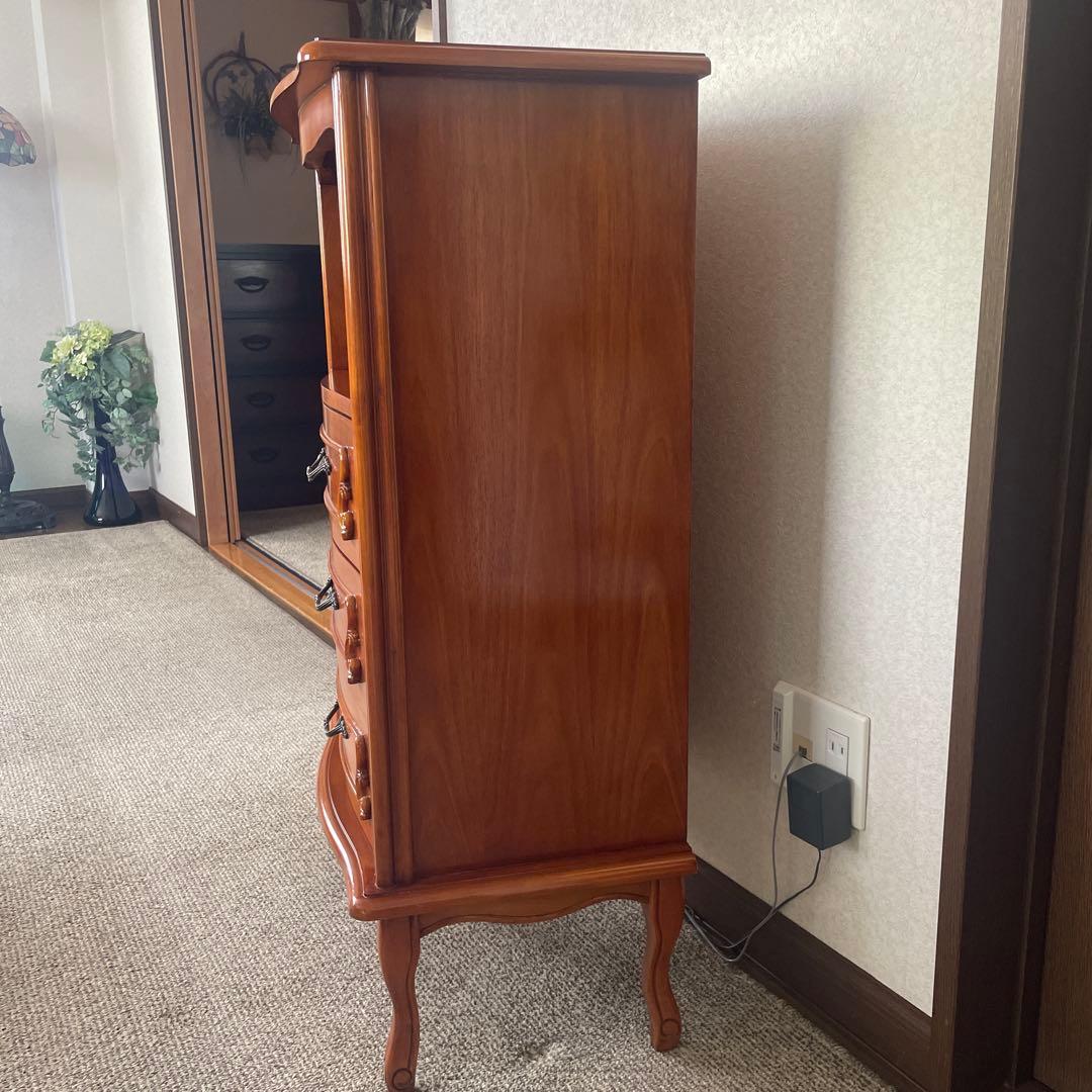 フィオーレ 木製家具 猫足クラシック家具 オープンチェスト 電話、FAX台