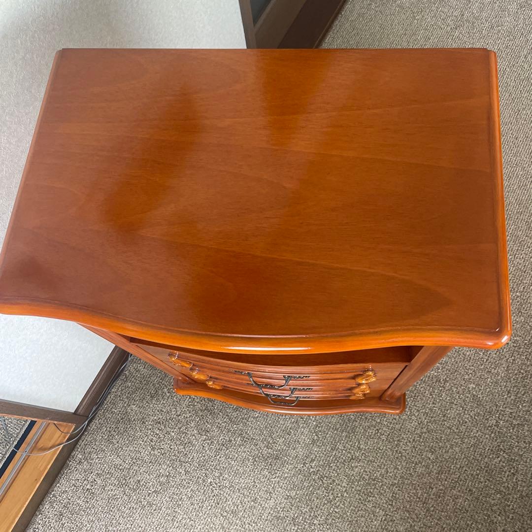 フィオーレ 木製家具 猫足クラシック家具 オープンチェスト 電話、FAX台