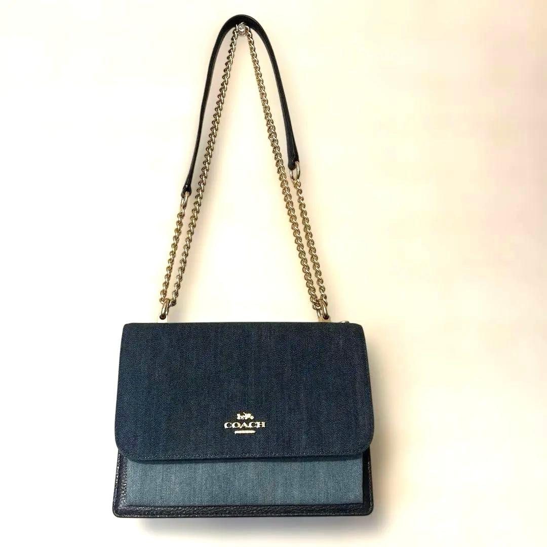 ベルガラキッドデビッド❣️COACH デニムショルダーバッグ
