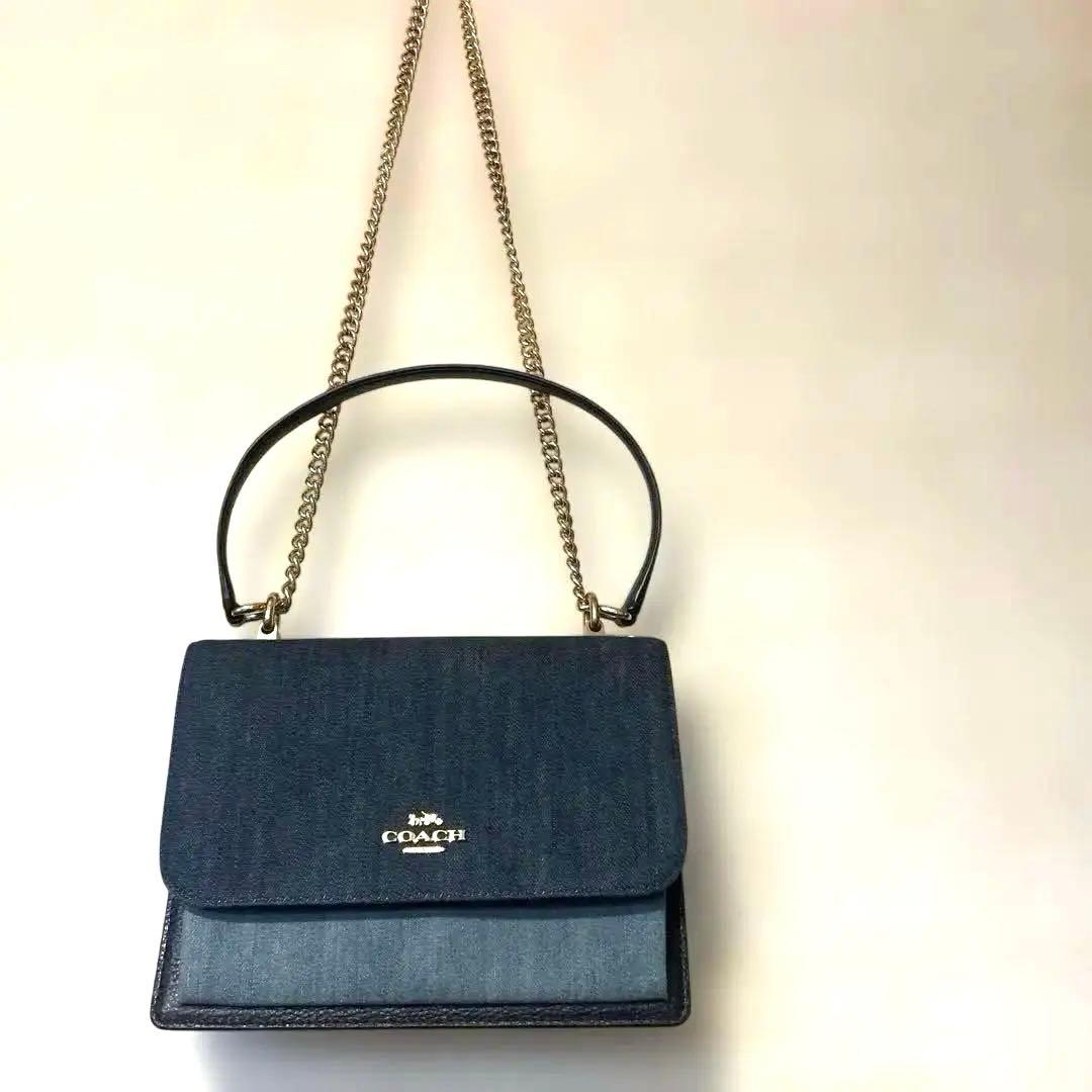 ベルガラキッドデビッド❣️COACH デニムショルダーバッグ