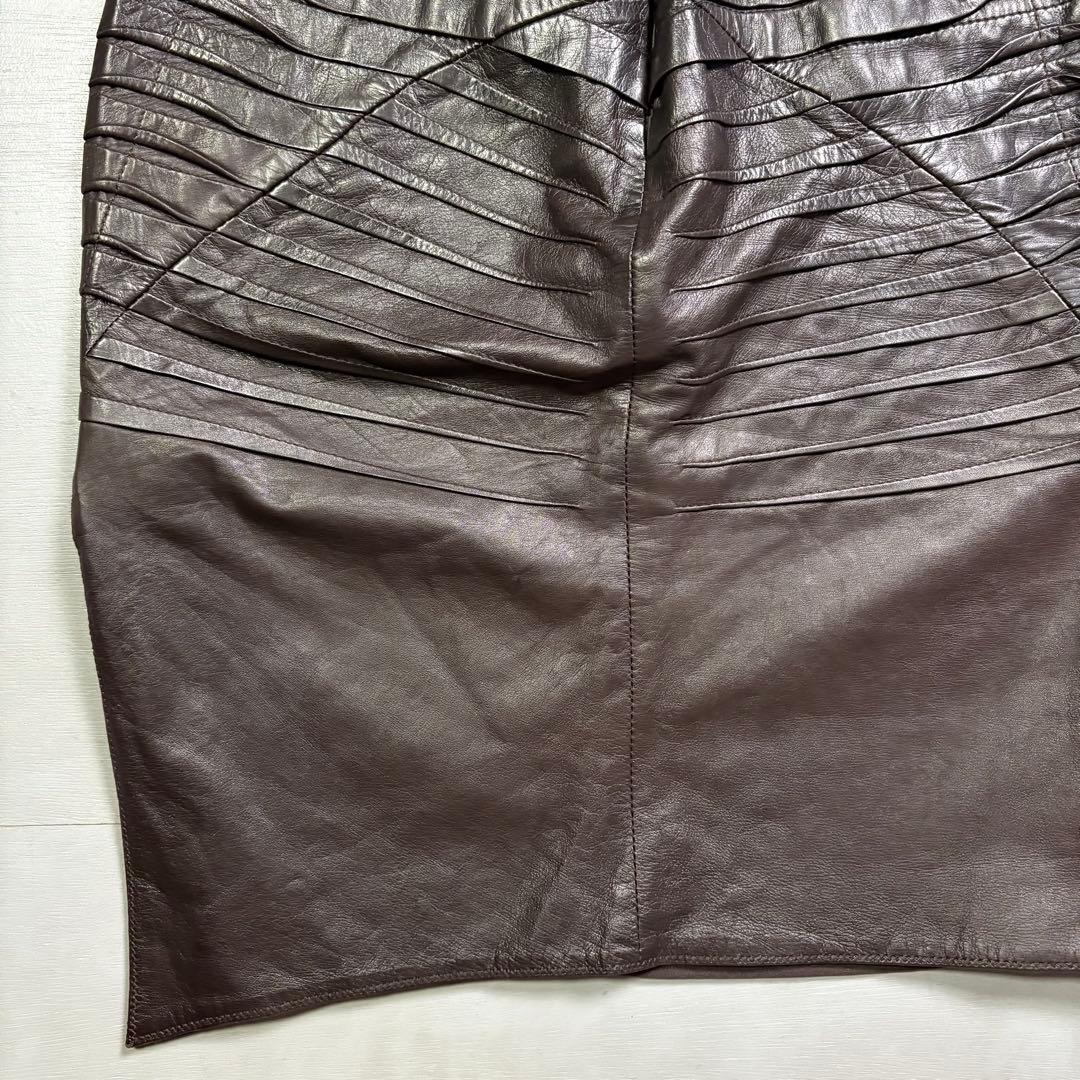 GUCCI レザースカート　羊革　ラムレザー　イタリア製　トムフォード期