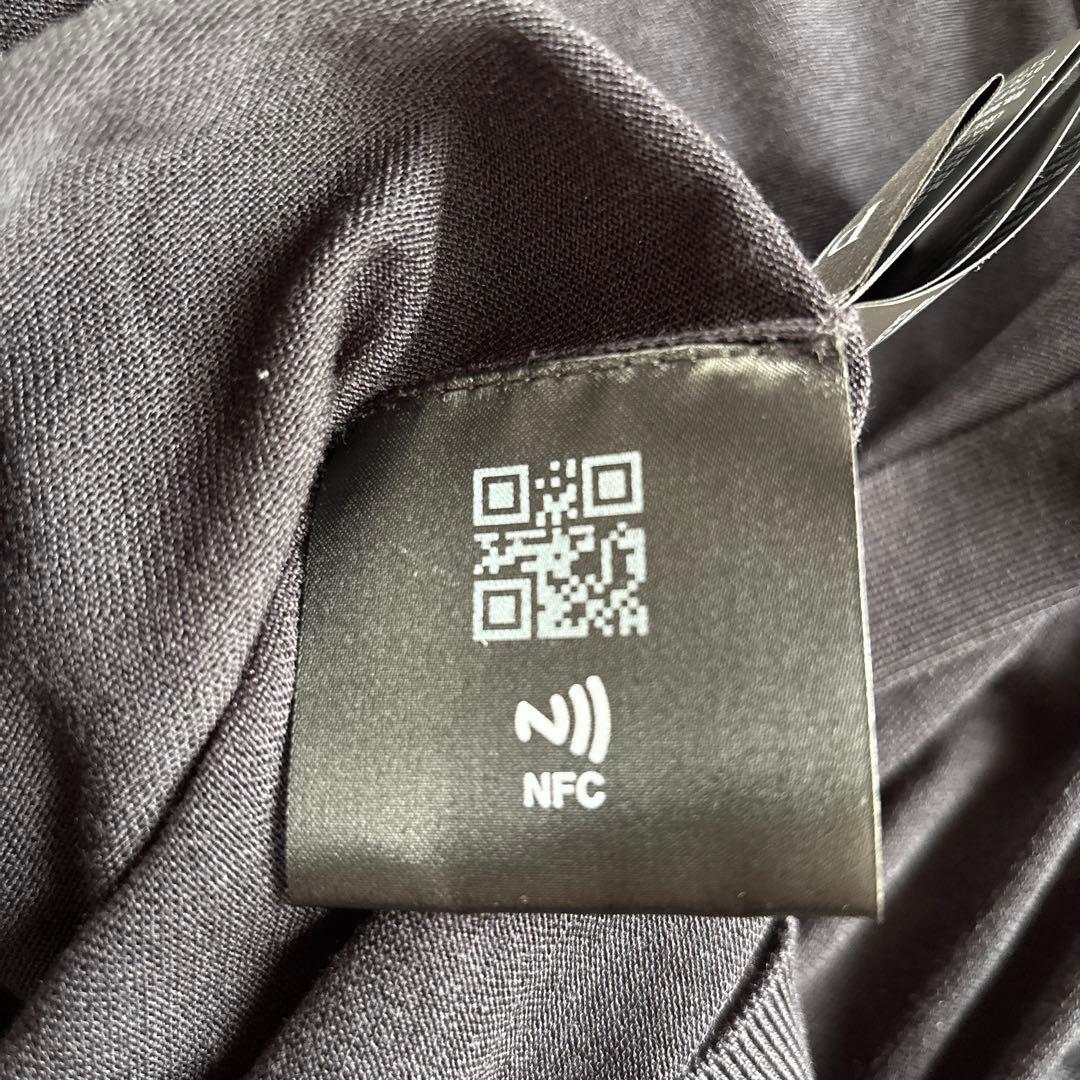 PRADA ニット シルク混 ポロシャツ 長袖 NERO 46 プラダ