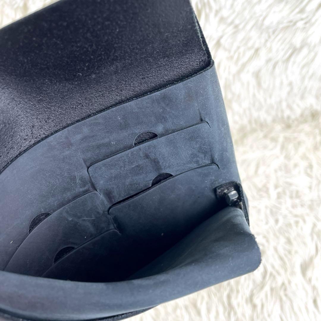 c483【所作】”極美品”ショサ オイルヌバックレザー ショートウォレット1.0