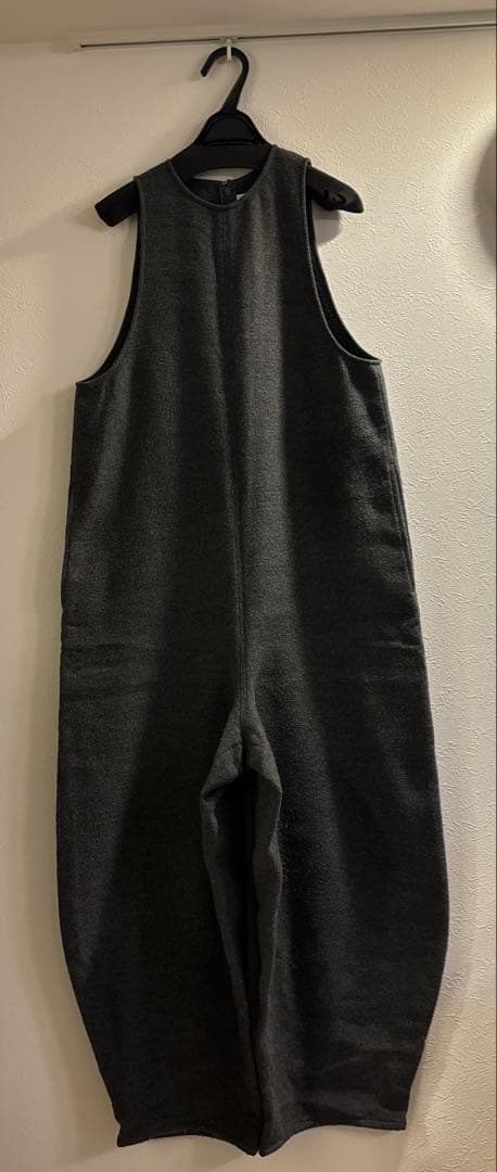 23AW/warm overalls/オーバーオール　グレーS
