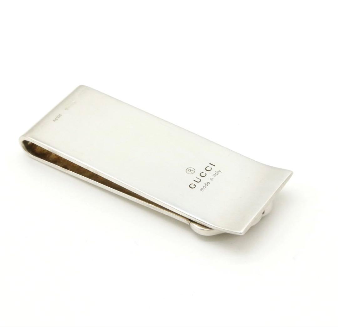 GUCCI グッチ ダブルG マネークリップ 札ばさみ シルバー 【中古】
