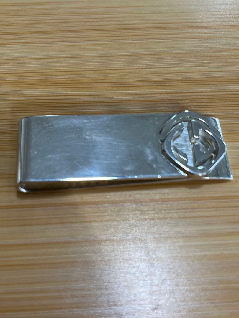 GUCCI グッチ ダブルG マネークリップ 札ばさみ シルバー 【中古】