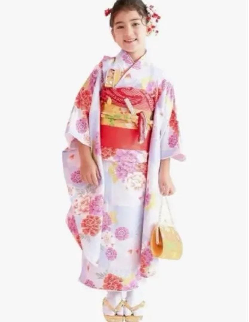 子供用花柄着物 七五三用　15点セット