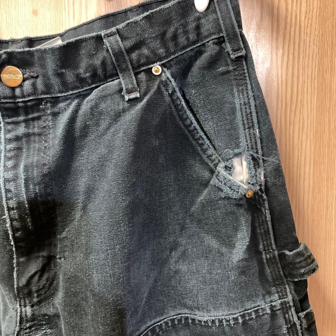 Carhartt ダブルニー ワークパンツ USA製 34×30 フェード