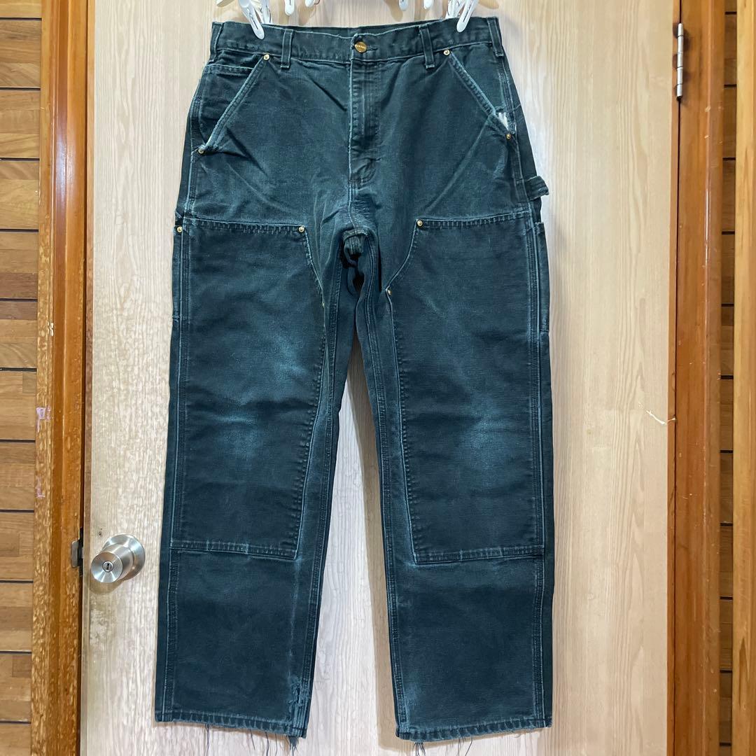 Carhartt ダブルニー ワークパンツ USA製 34×30 フェード