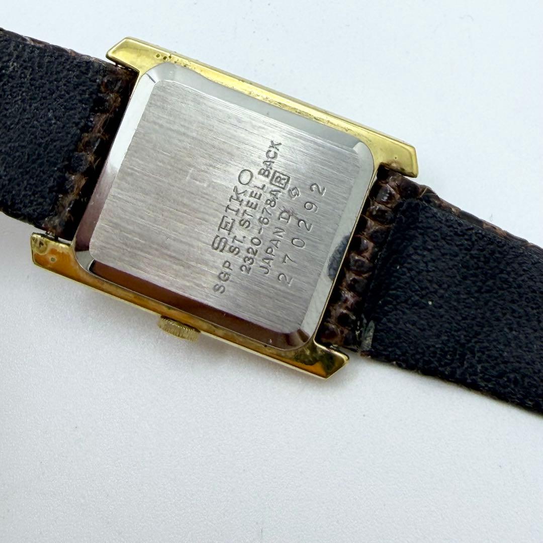 【稼働 新品電池】 セイコー クオーツ レディース 腕時計 2320-678A