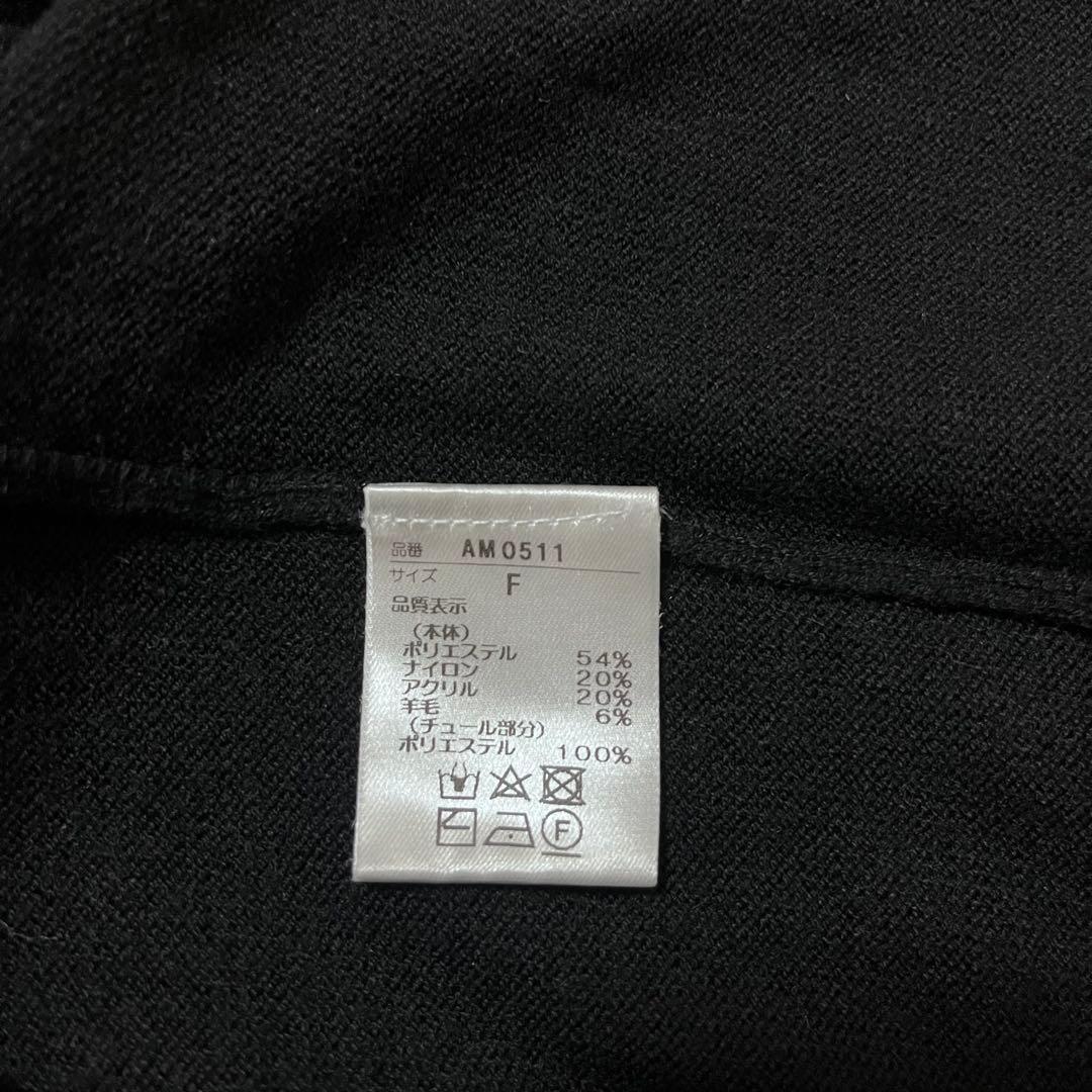 andmary fuller silky dress ブラック