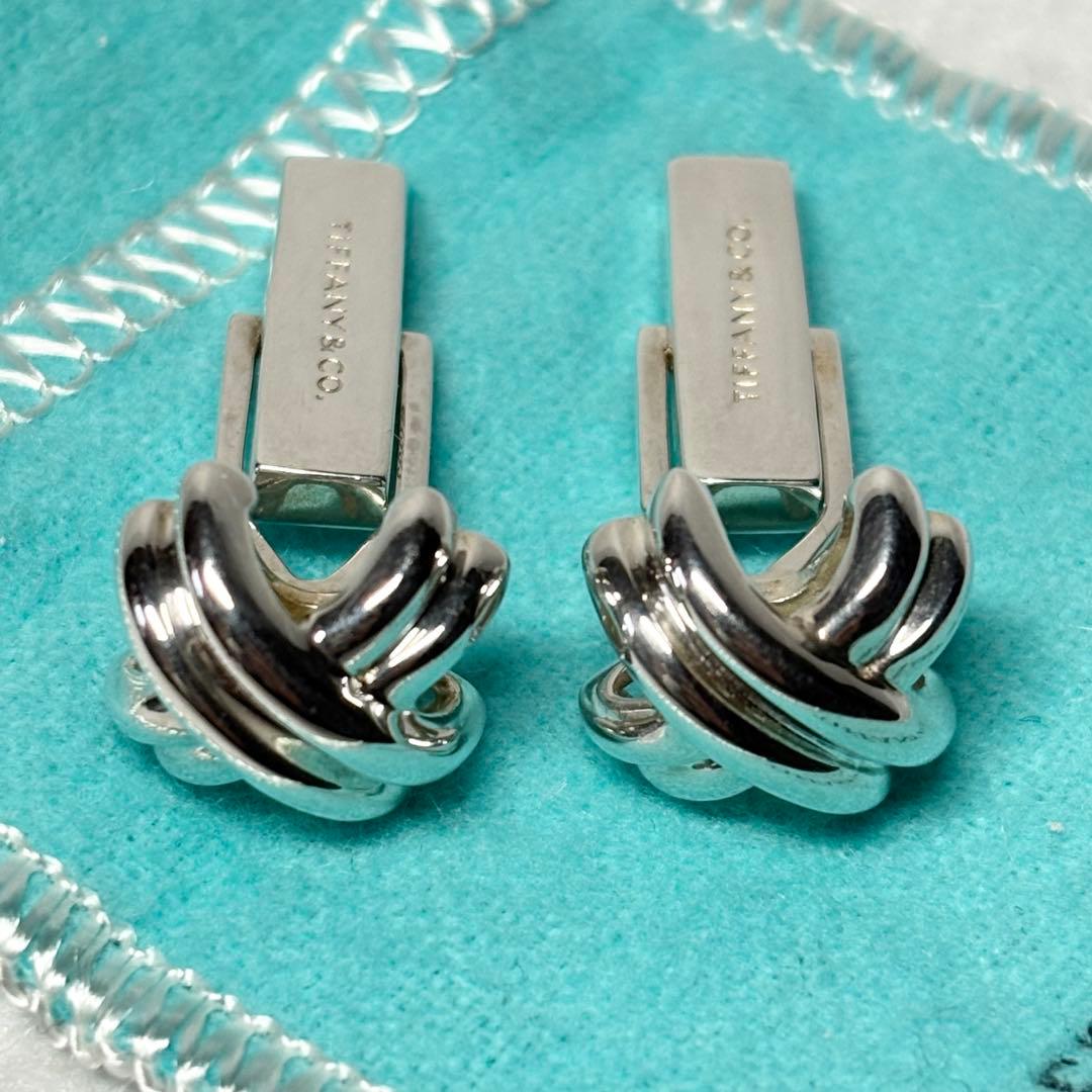 Tiffany&Co.★カフリンクス カフス シグネチャークロス シルバー925