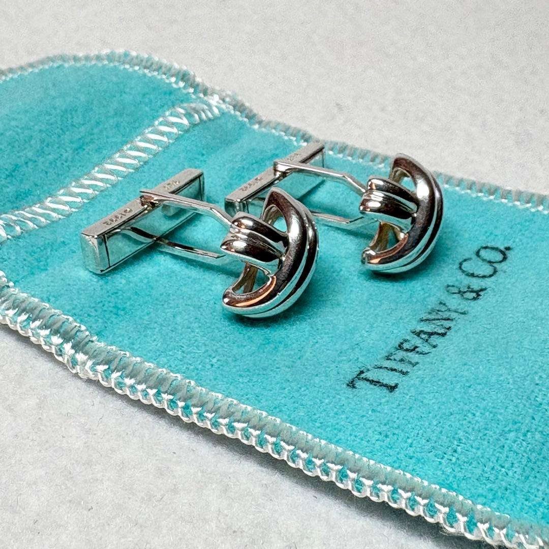 Tiffany&Co.★カフリンクス カフス シグネチャークロス シルバー925