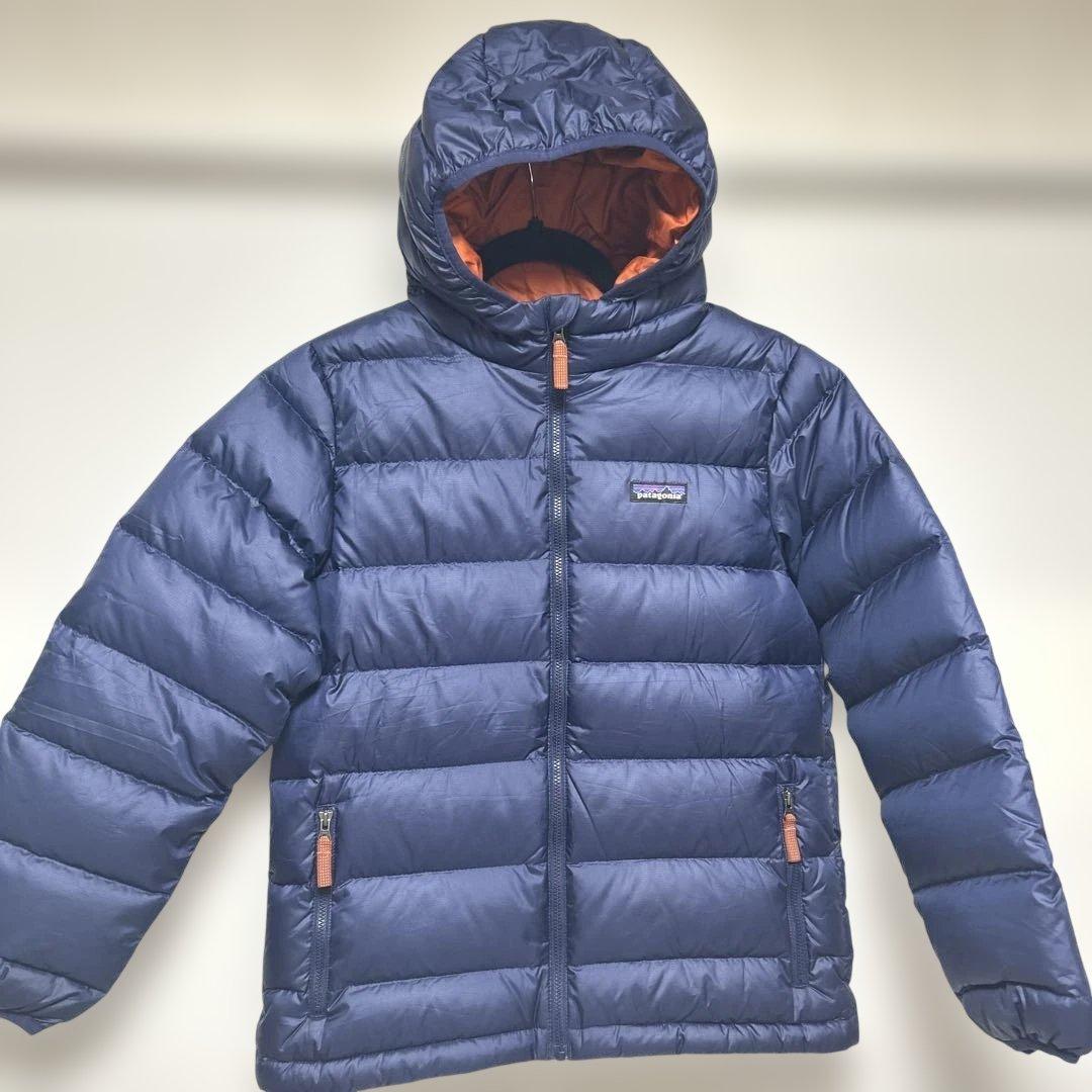 【美品】パタゴニア ダウン キッズ　ネイビー M140