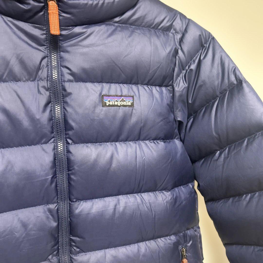 【美品】パタゴニア ダウン キッズ　ネイビー M140