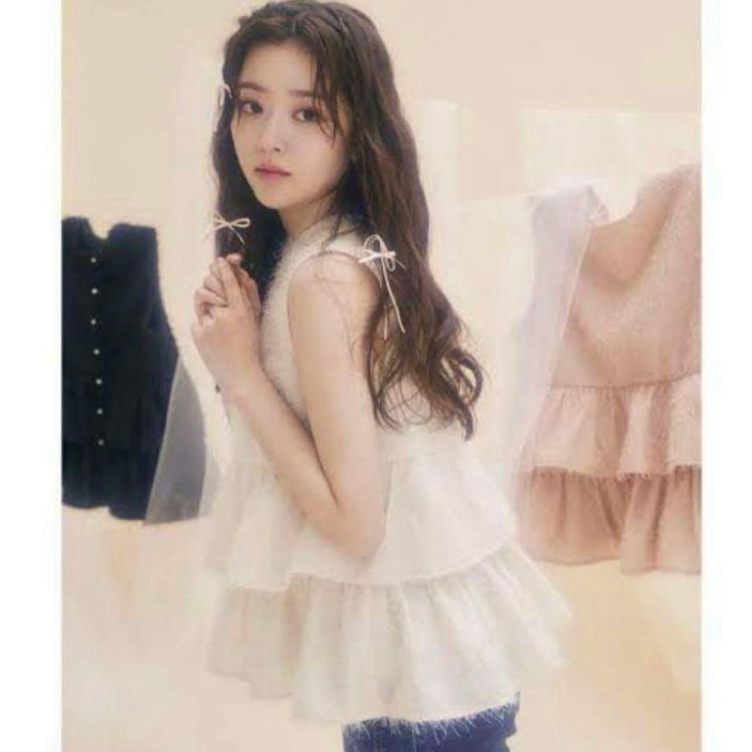 fiolily キラキラトップス　白