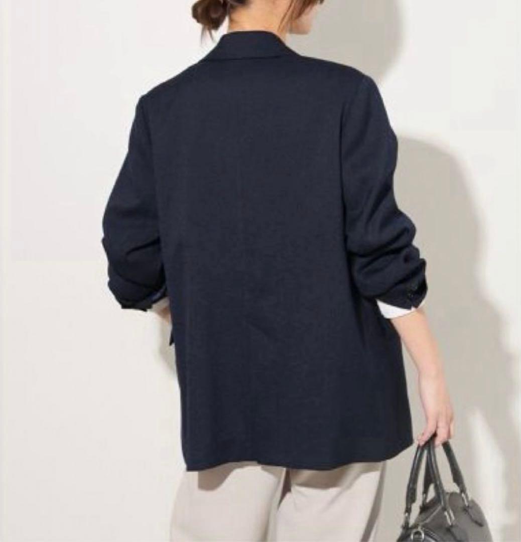 【最終価格】新品 ダブルフロントテーラードジャケット size38 ネイビー