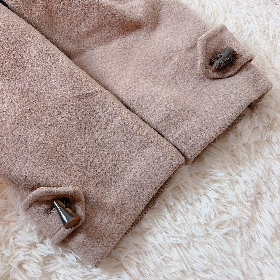 Burberrys ベージュ ノバチェックダッフルコート　フード取り外し トグル