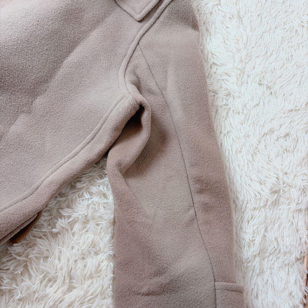 Burberrys ベージュ ノバチェックダッフルコート　フード取り外し トグル