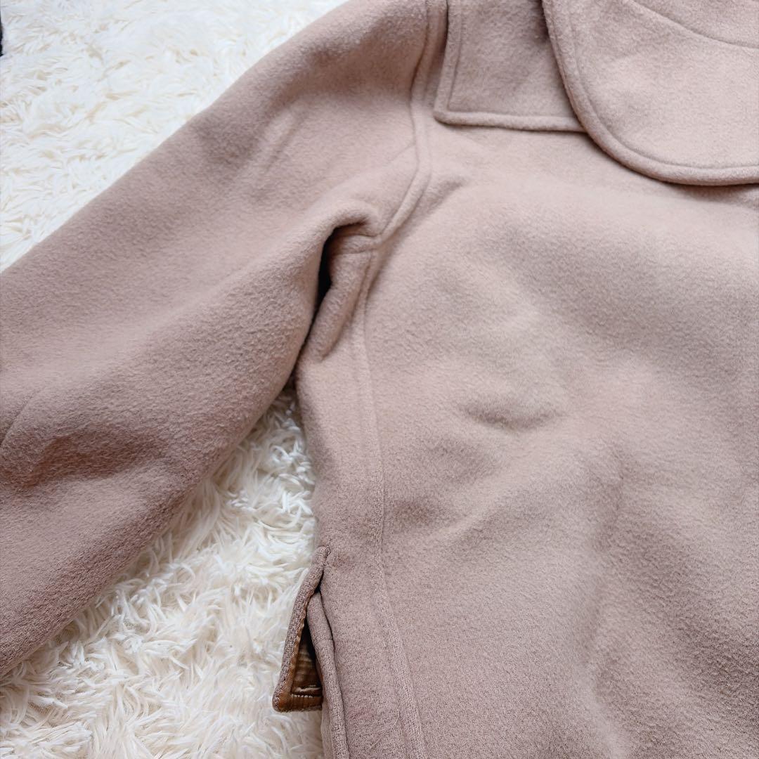 Burberrys ベージュ ノバチェックダッフルコート　フード取り外し トグル