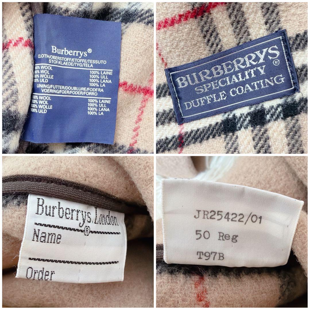 Burberrys ベージュ ノバチェックダッフルコート　フード取り外し トグル