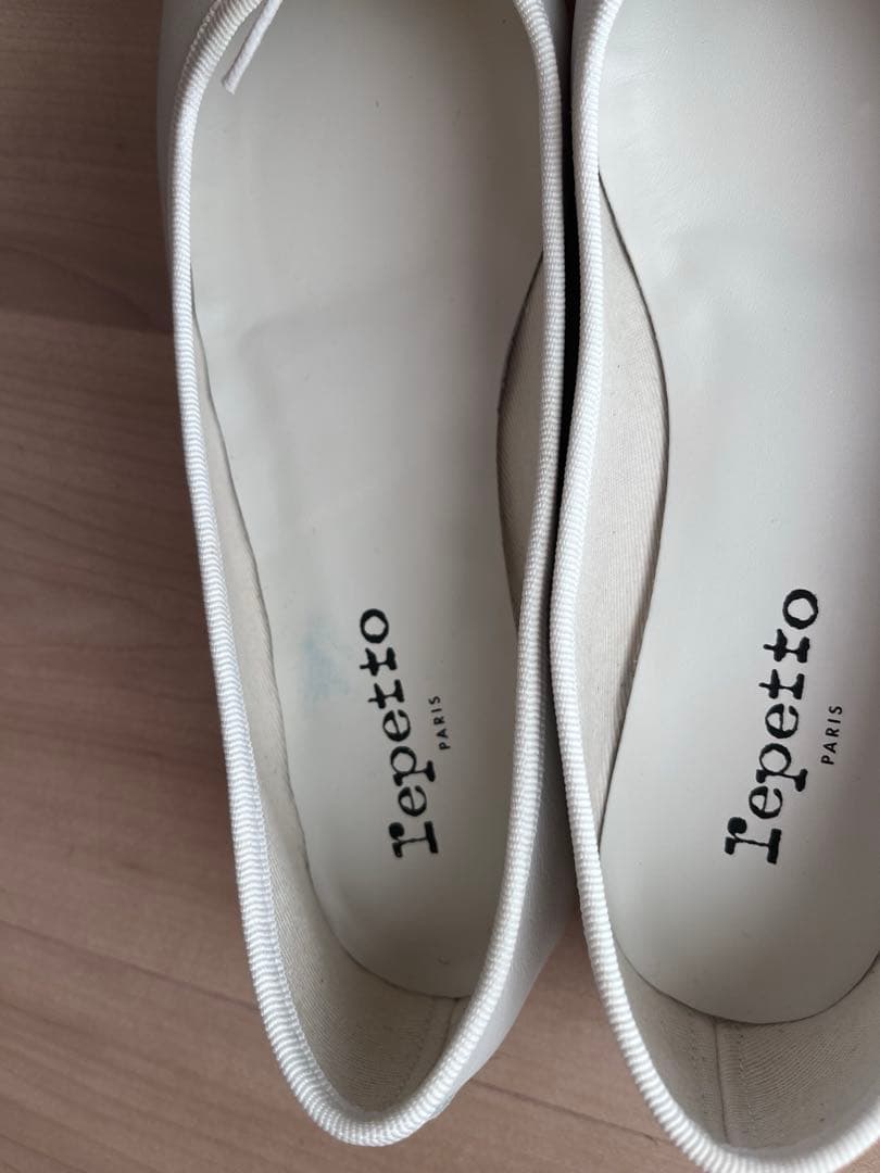 【新品未使用】Repetto ホワイトバレエシューズ 37