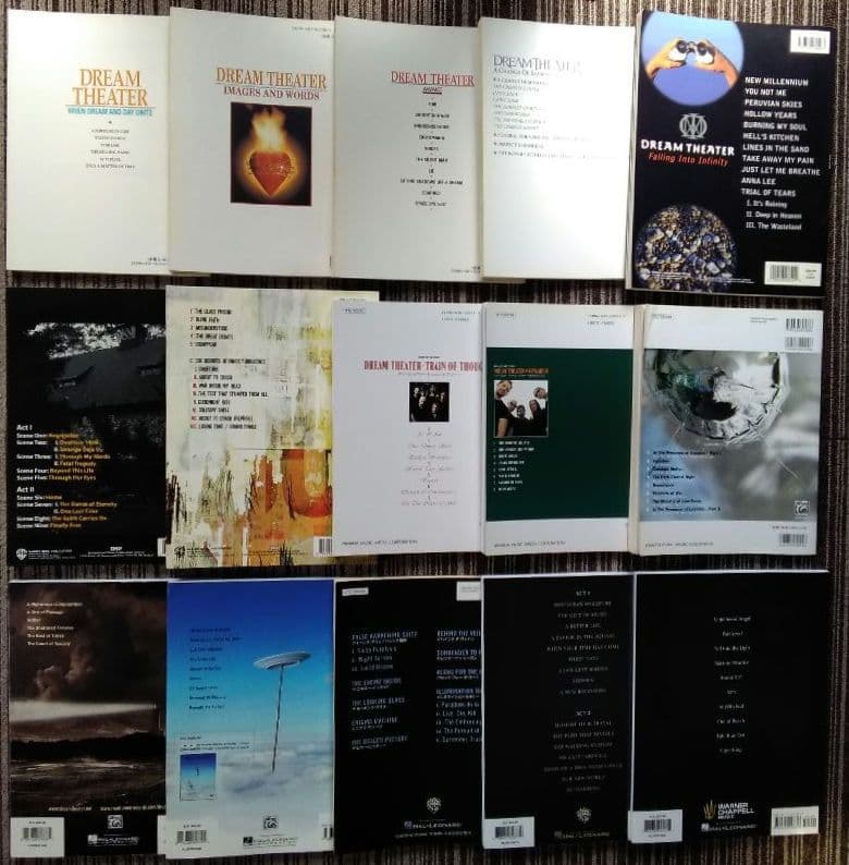 DREAM THEATER 楽譜 ドリームシアター スコア 15冊 まとめ売り