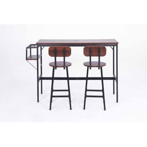 新発売 カウンターテーブル スツール 3点セット ハイテーブル 木製 カウンター